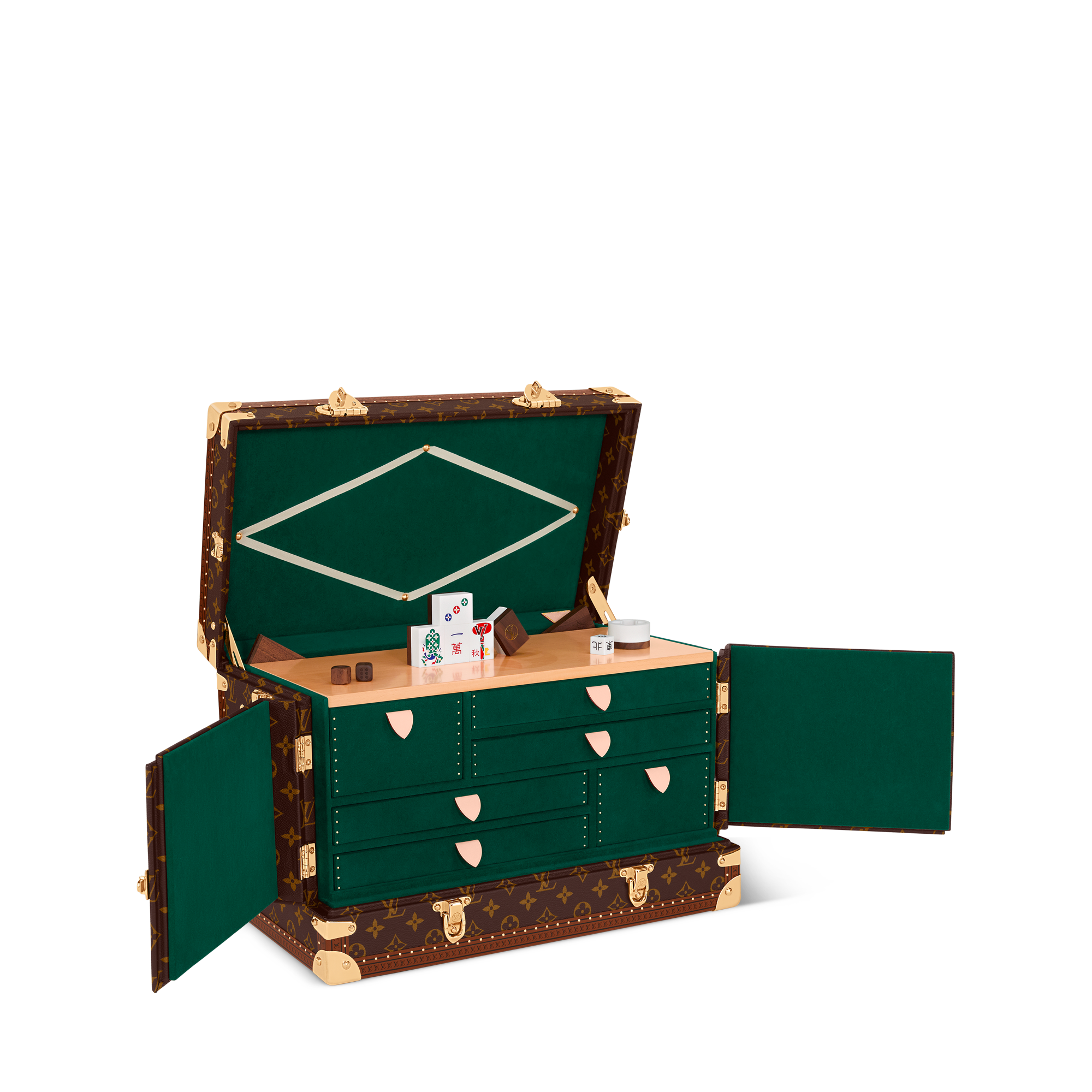 Vanity Mahjong Trunk Monogram Canvas - Hardsided M10076 | LOUIS